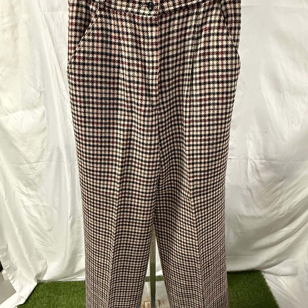 Vintage 70s Houndstooth Trousers